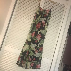 Hawaiian floral party dress